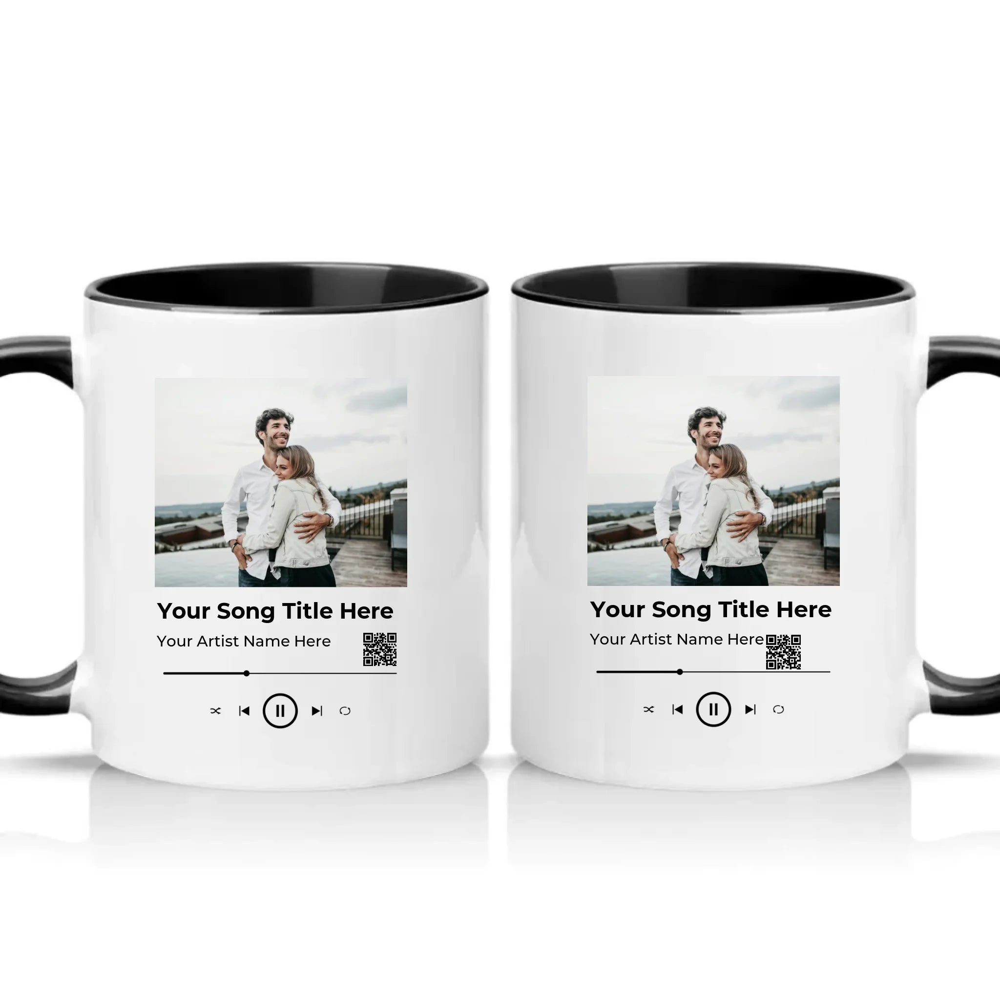 Two Tone 11oz Mug Black