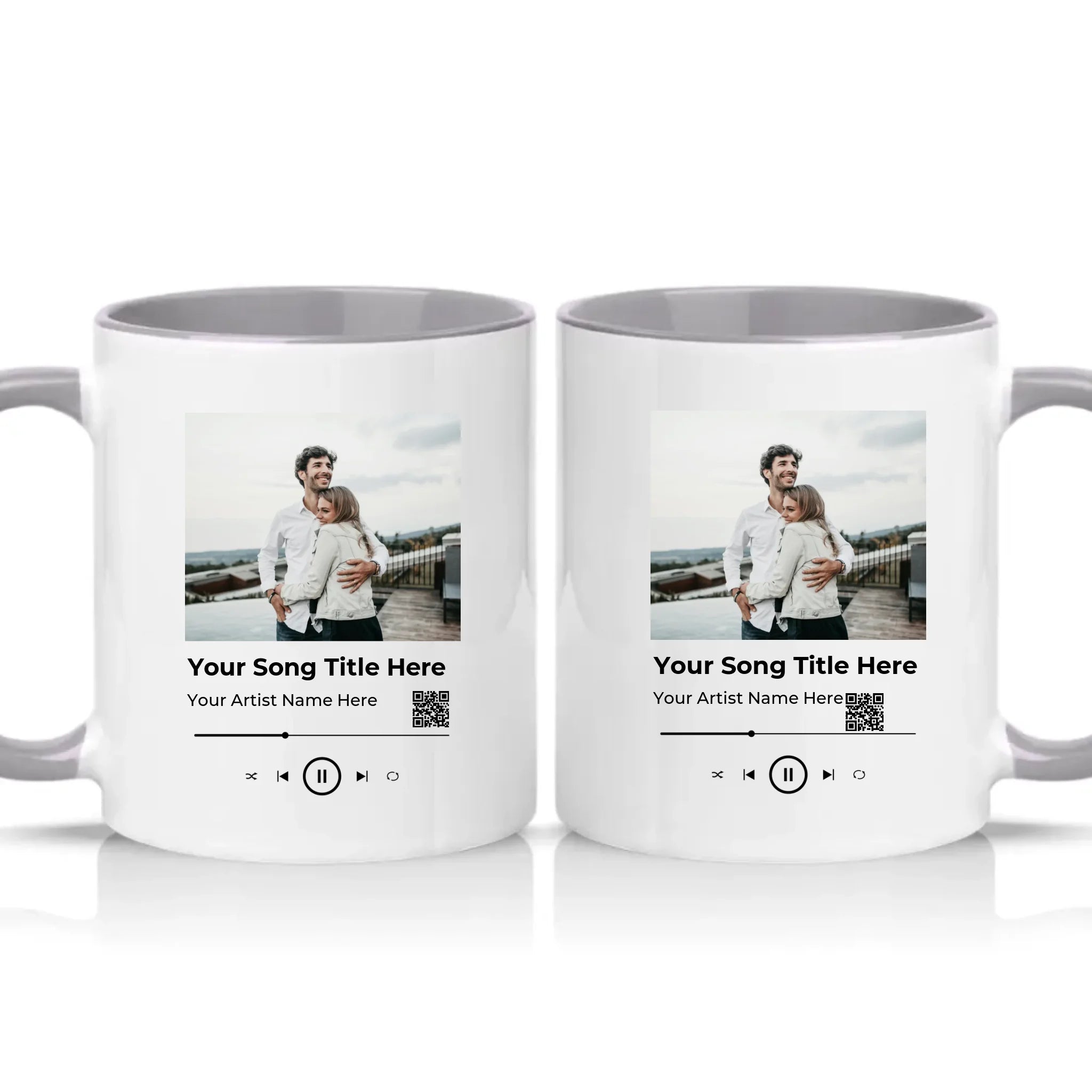 Two Tone 11oz Mug Grey