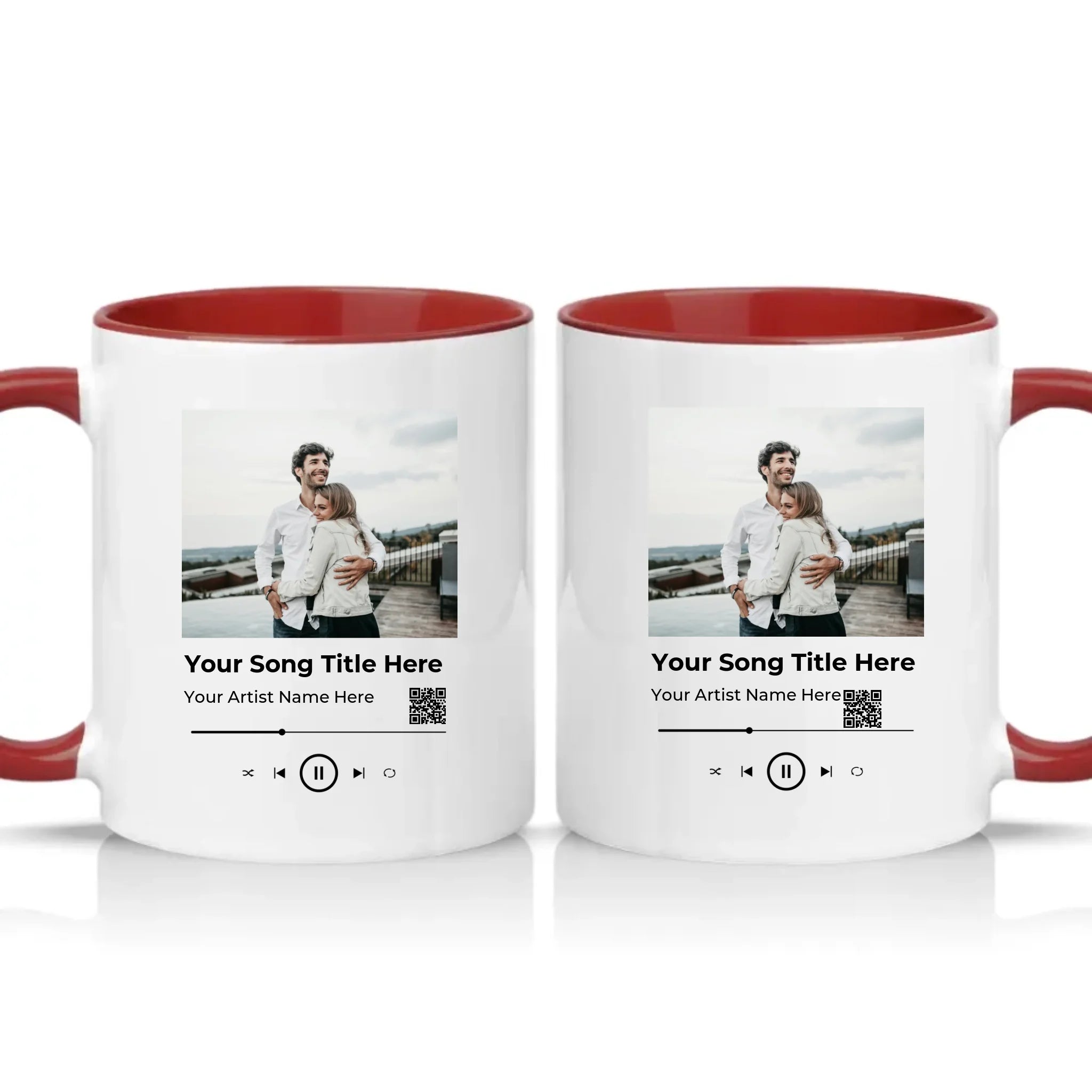 Two Tone 11oz Mug Burgundy