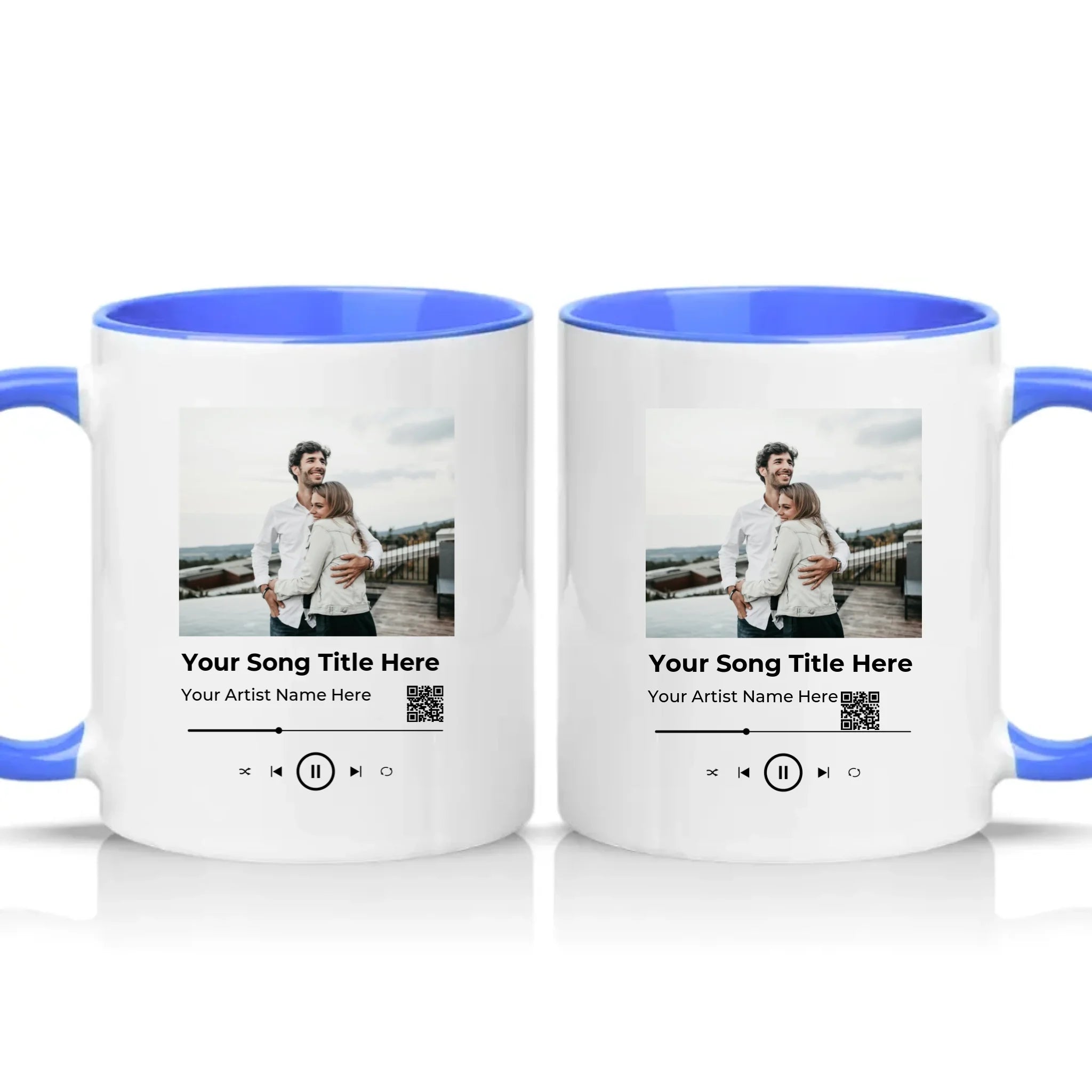 Two Tone 11oz Mug Medium Blue