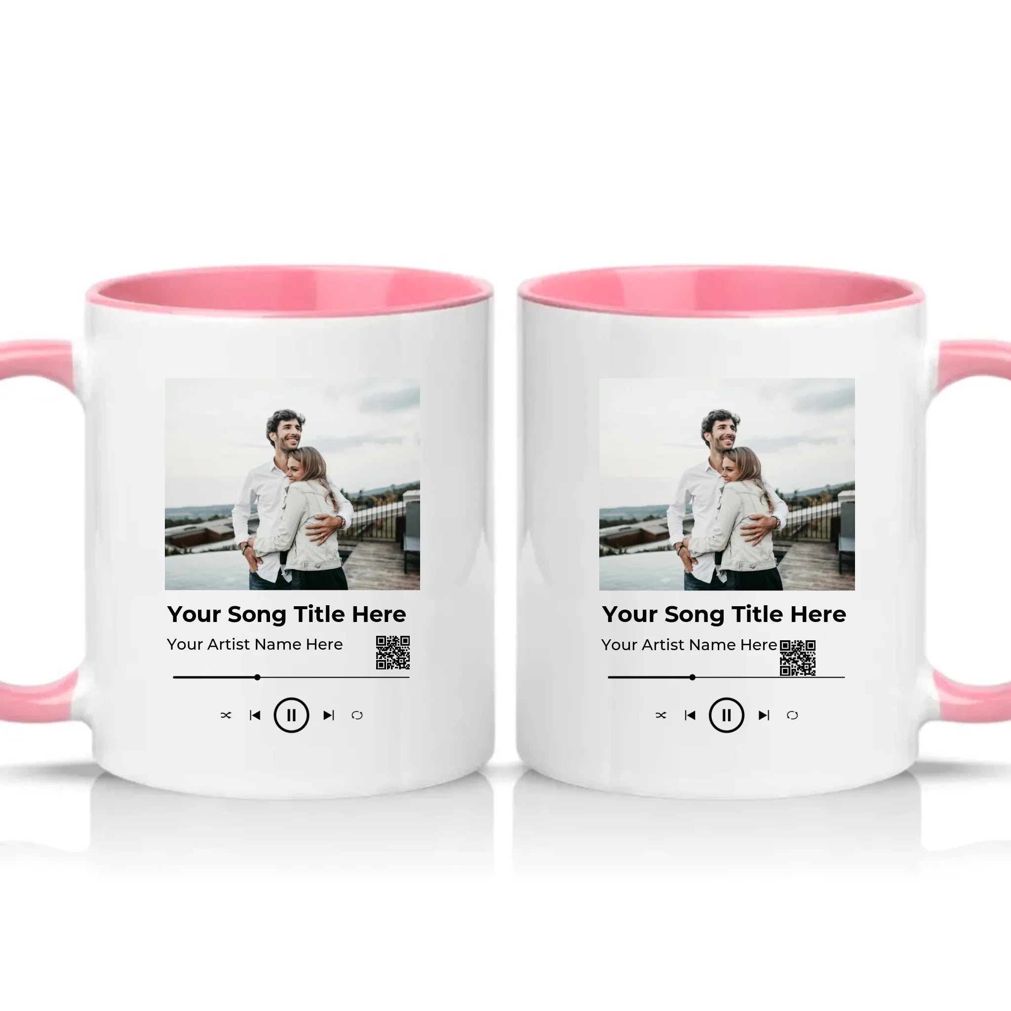 Two Tone 11oz Mug Pink
