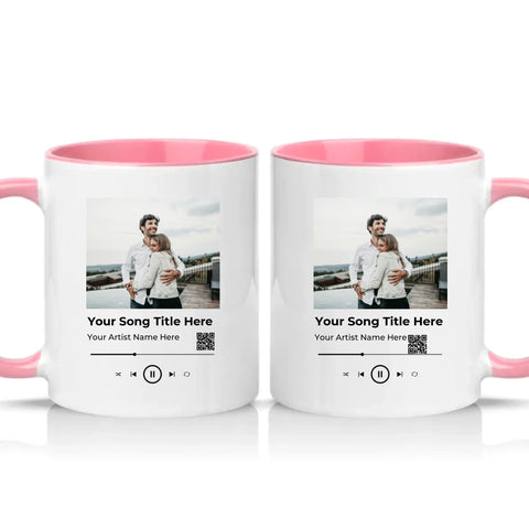Two Tone 11oz Mug Pink