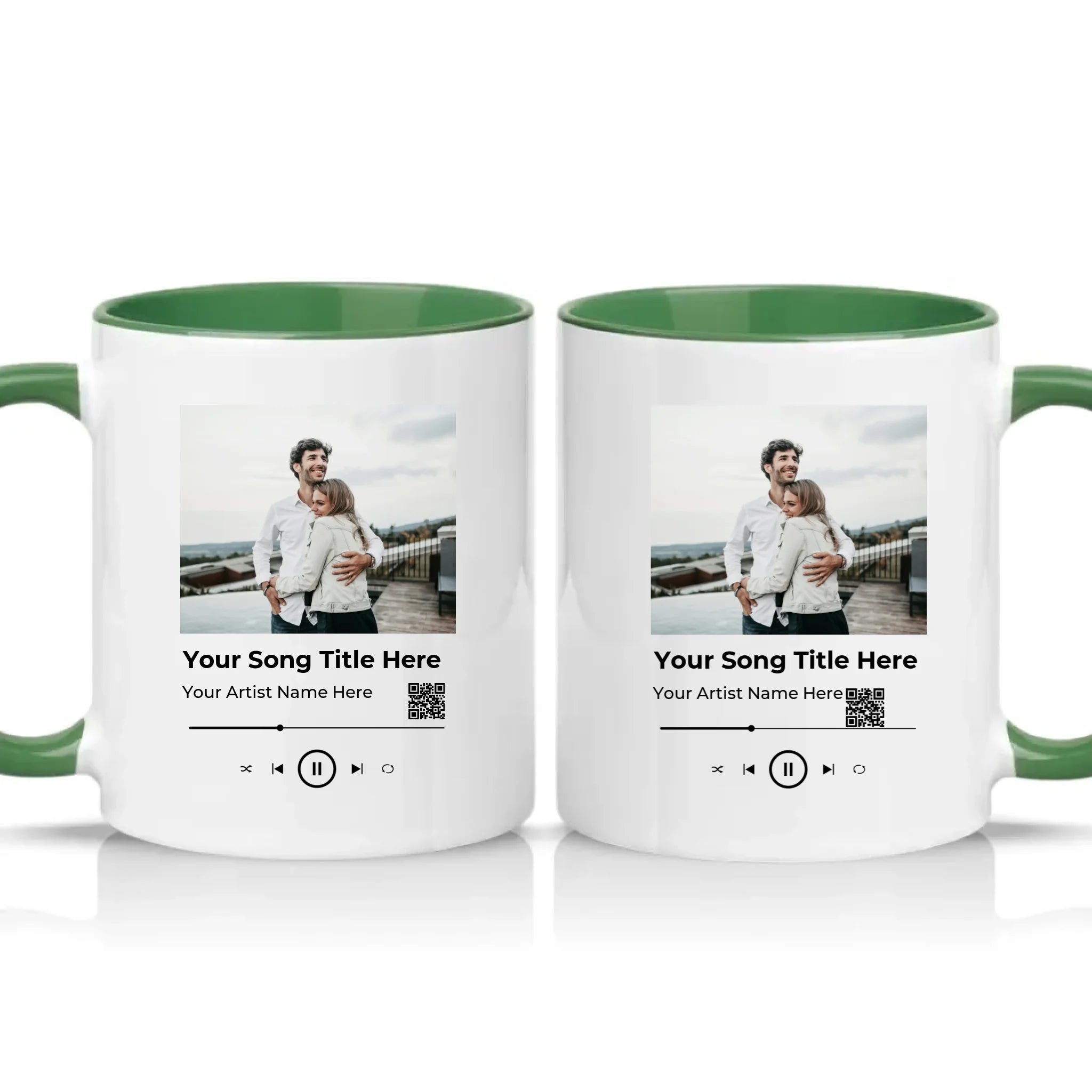 Two Tone 11oz Mug Racing Green
