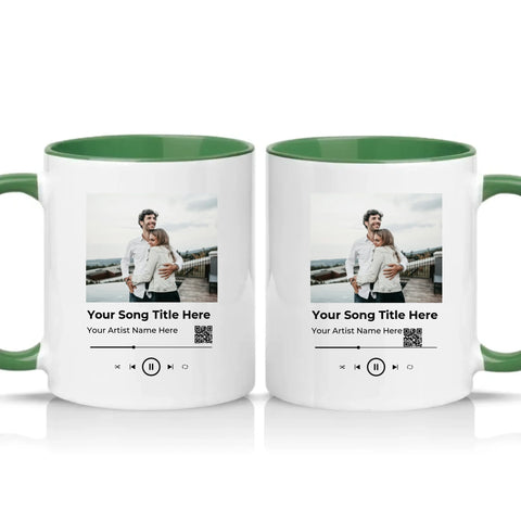 Two Tone 11oz Mug Racing Green
