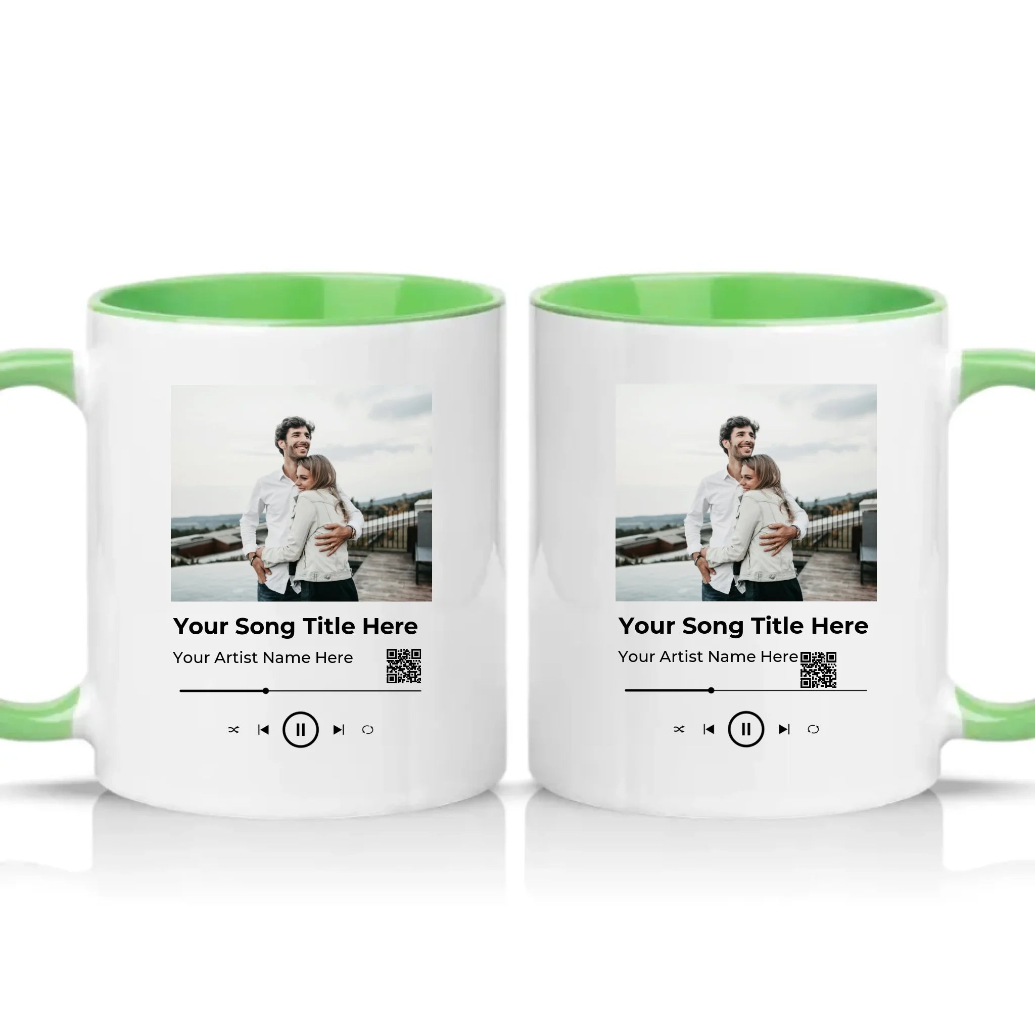 Two Tone 11oz Mug Green