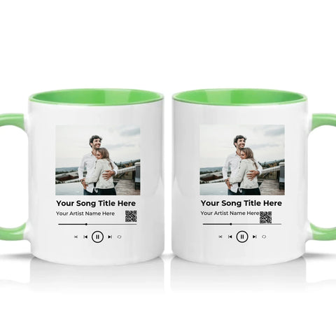 Two Tone 11oz Mug Green