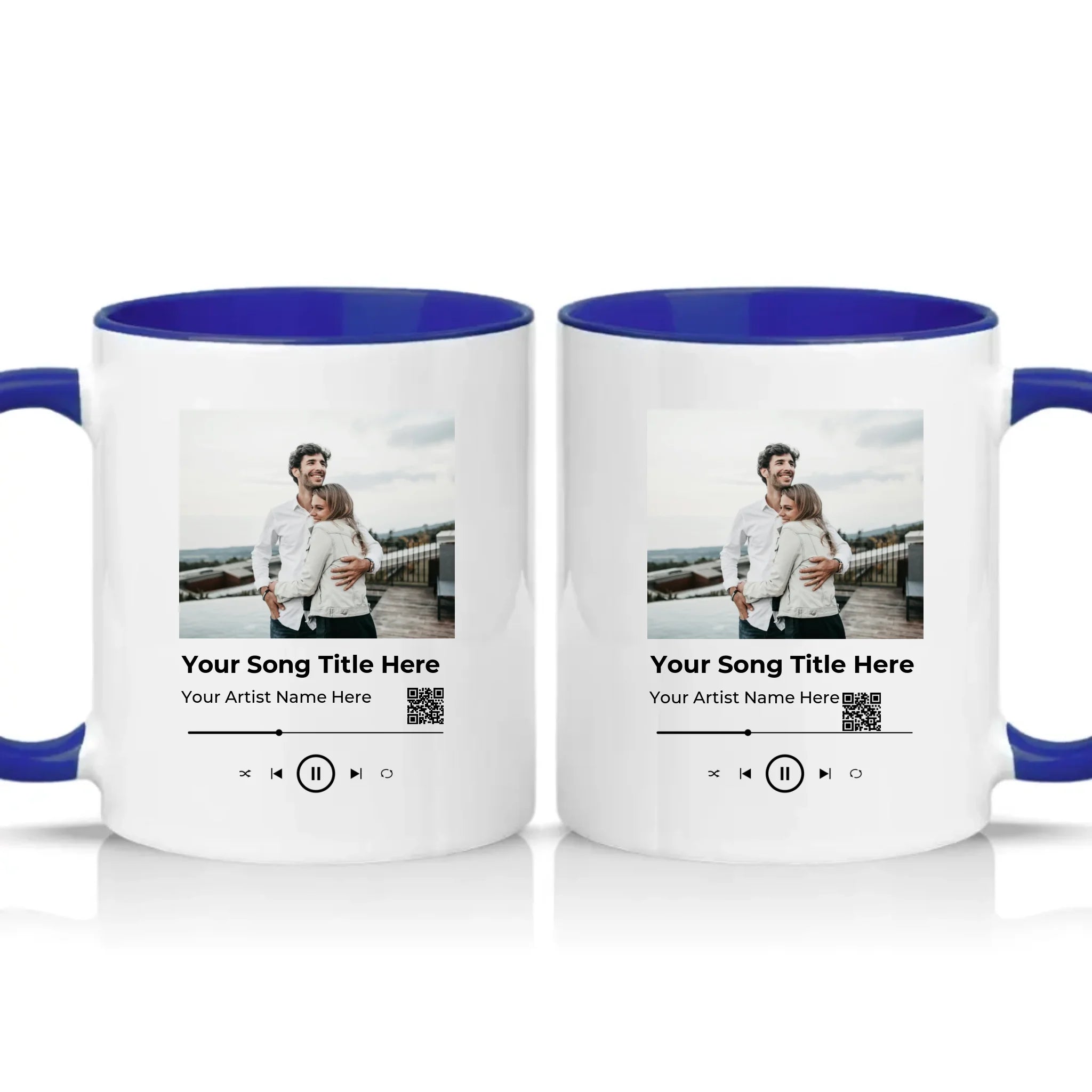 Two Tone 11oz Mug Dark Blue