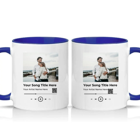 Two Tone 11oz Mug Dark Blue