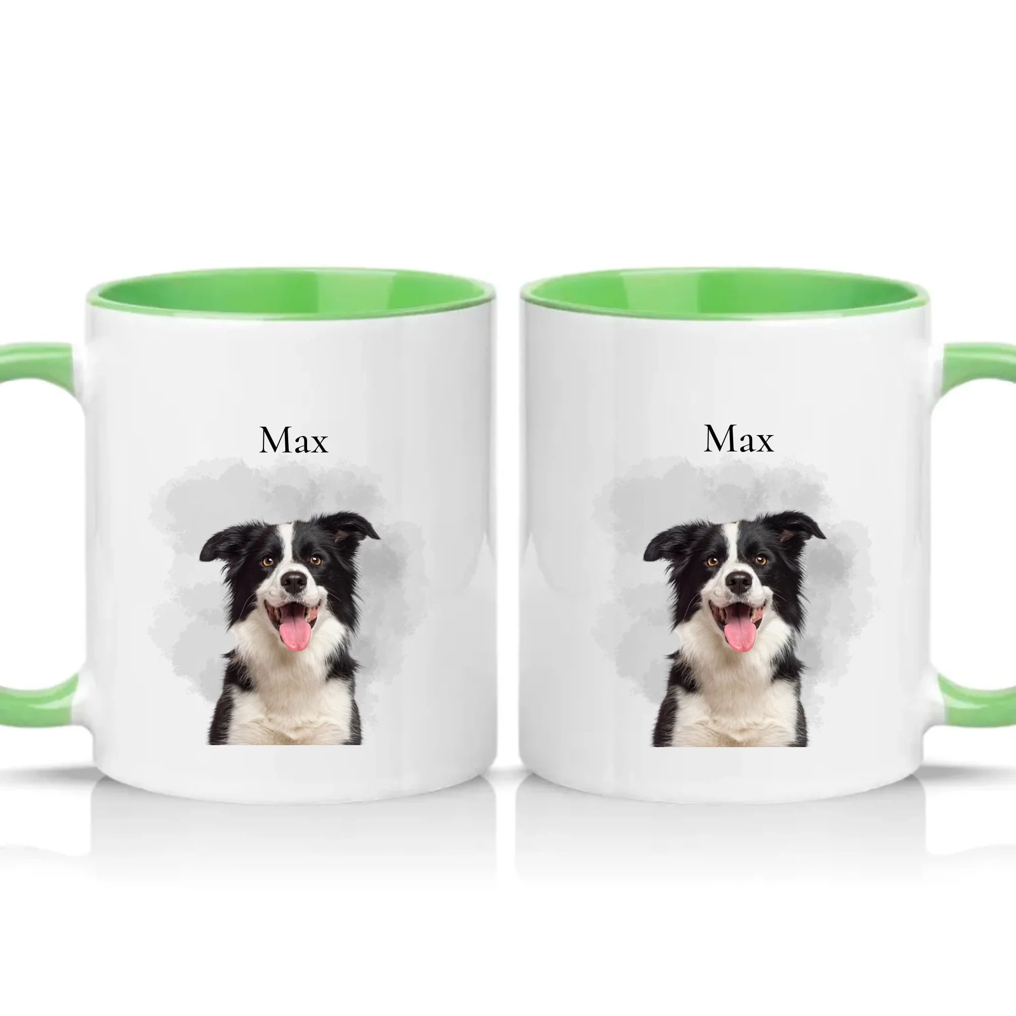 Two Tone 11oz Mug Green