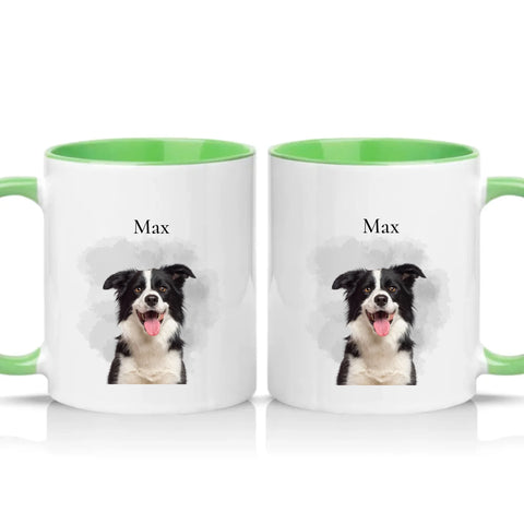 Two Tone 11oz Mug Green