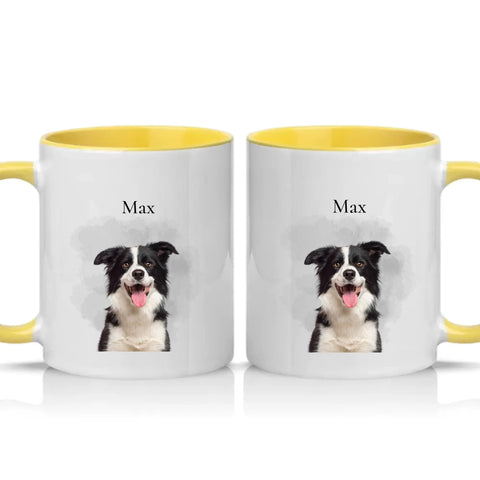 Two Tone 11oz Mug Yellow