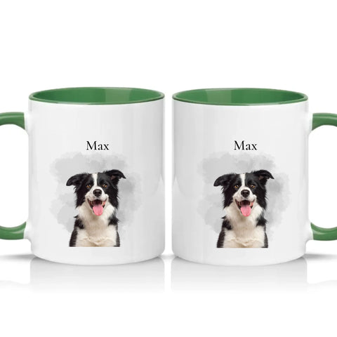 Two Tone 11oz Mug Racing Green