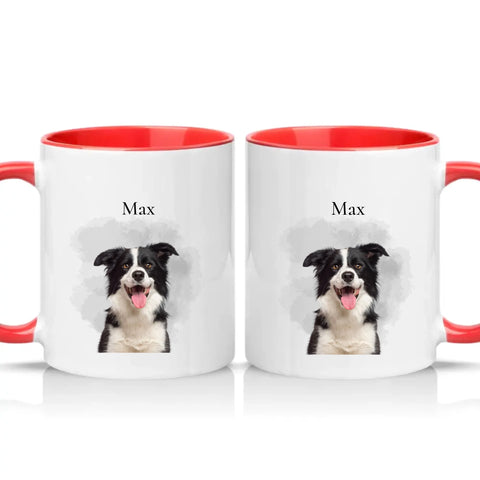 Two Tone 11oz Mug Red