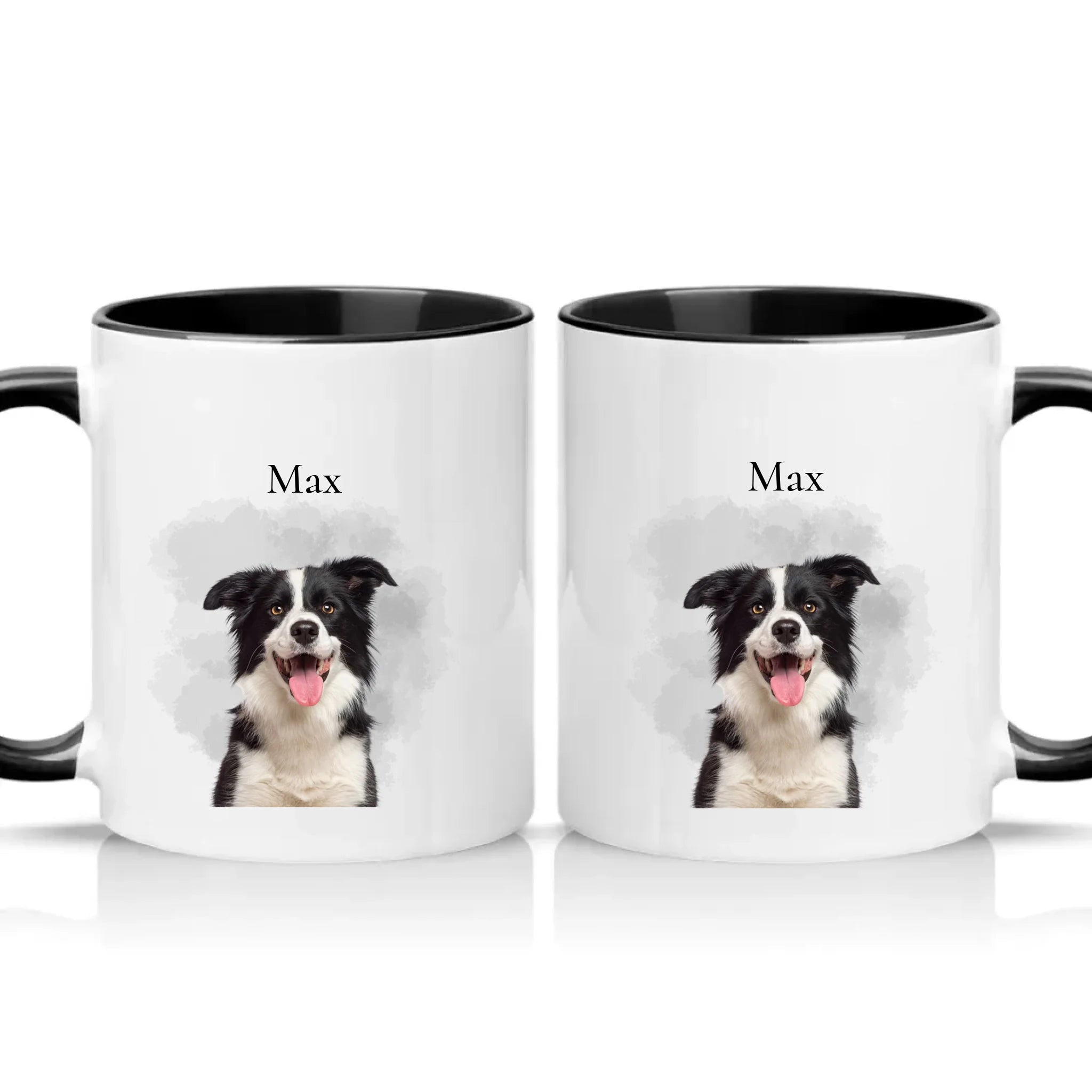 Two Tone 11oz Mug Black