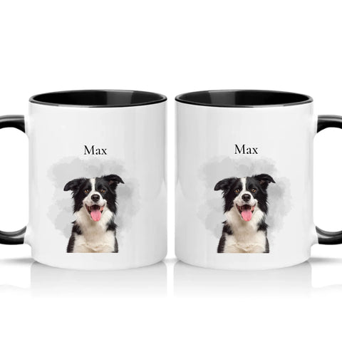 Two Tone 11oz Mug Black