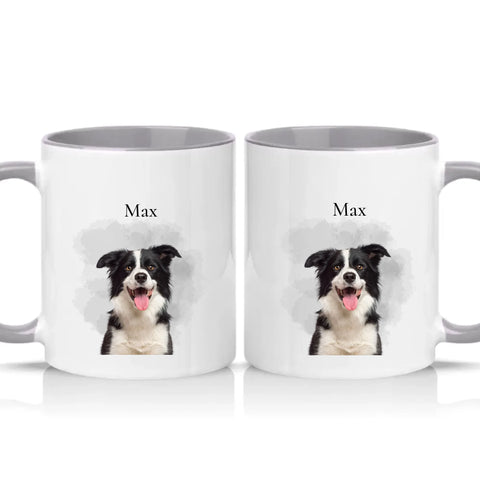 Two Tone 11oz Mug Grey