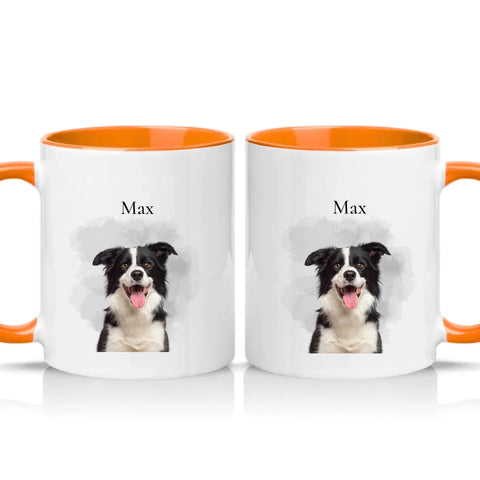 Two Tone 11oz Mug Orange