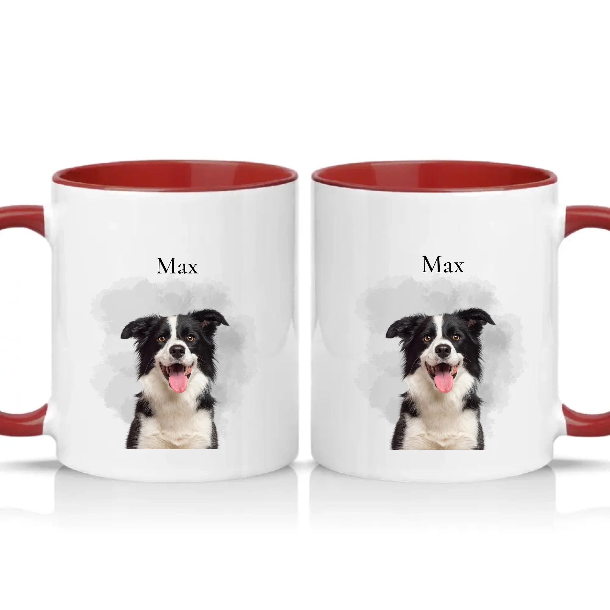 Two Tone 11oz Mug Burgundy