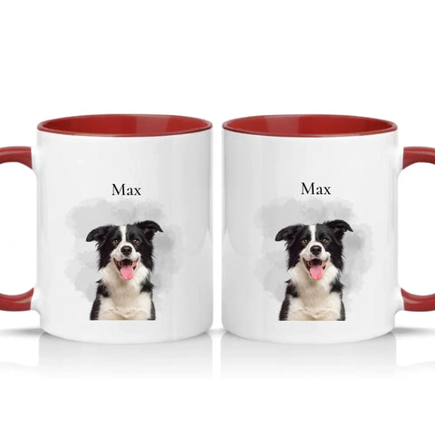 Two Tone 11oz Mug Burgundy
