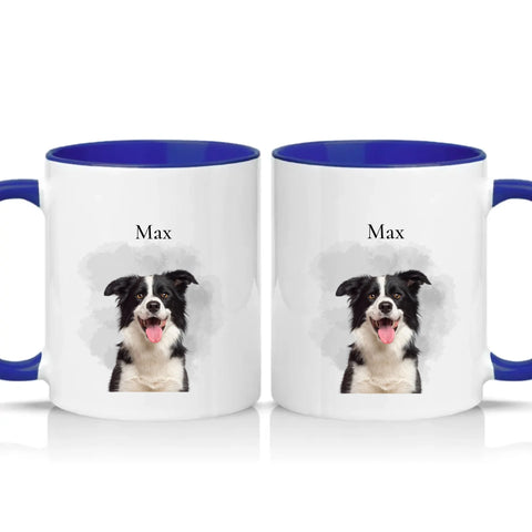 Two Tone 11oz Mug Dark Blue