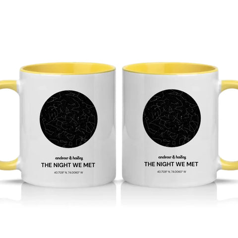Two Tone 11oz Mug Yellow