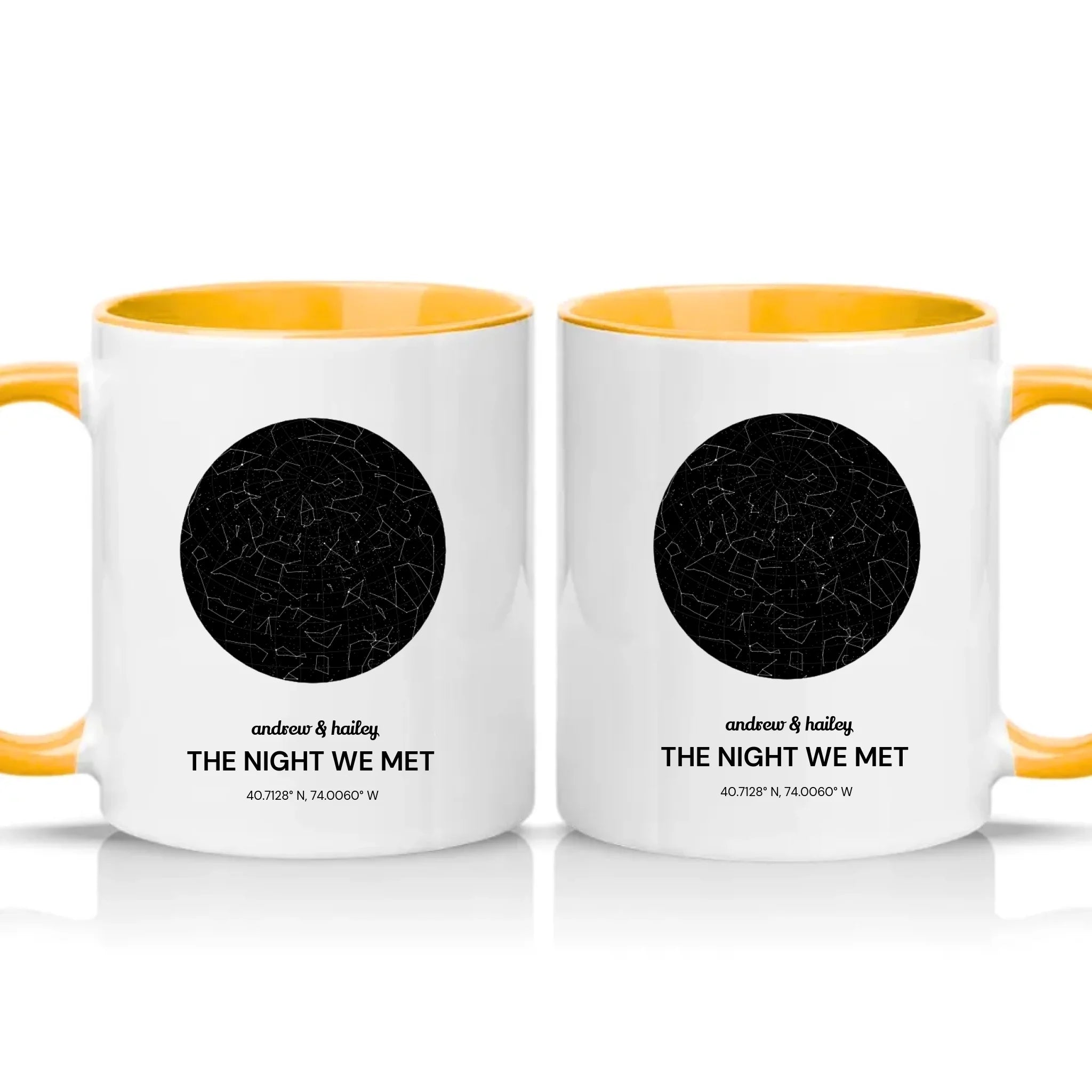 Two Tone 11oz Mug Golden Yellow
