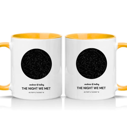 Two Tone 11oz Mug Golden Yellow