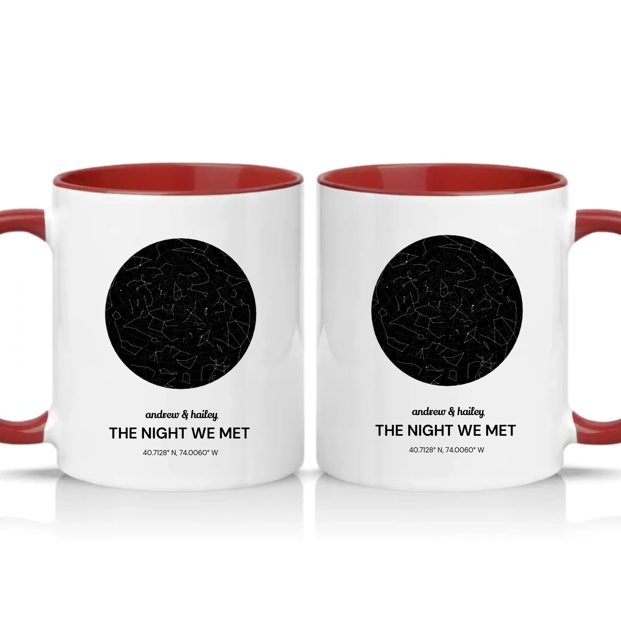 Two Tone 11oz Mug Burgundy