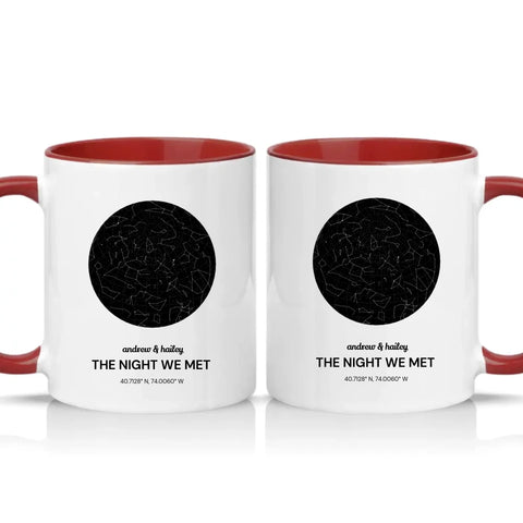 Two Tone 11oz Mug Burgundy