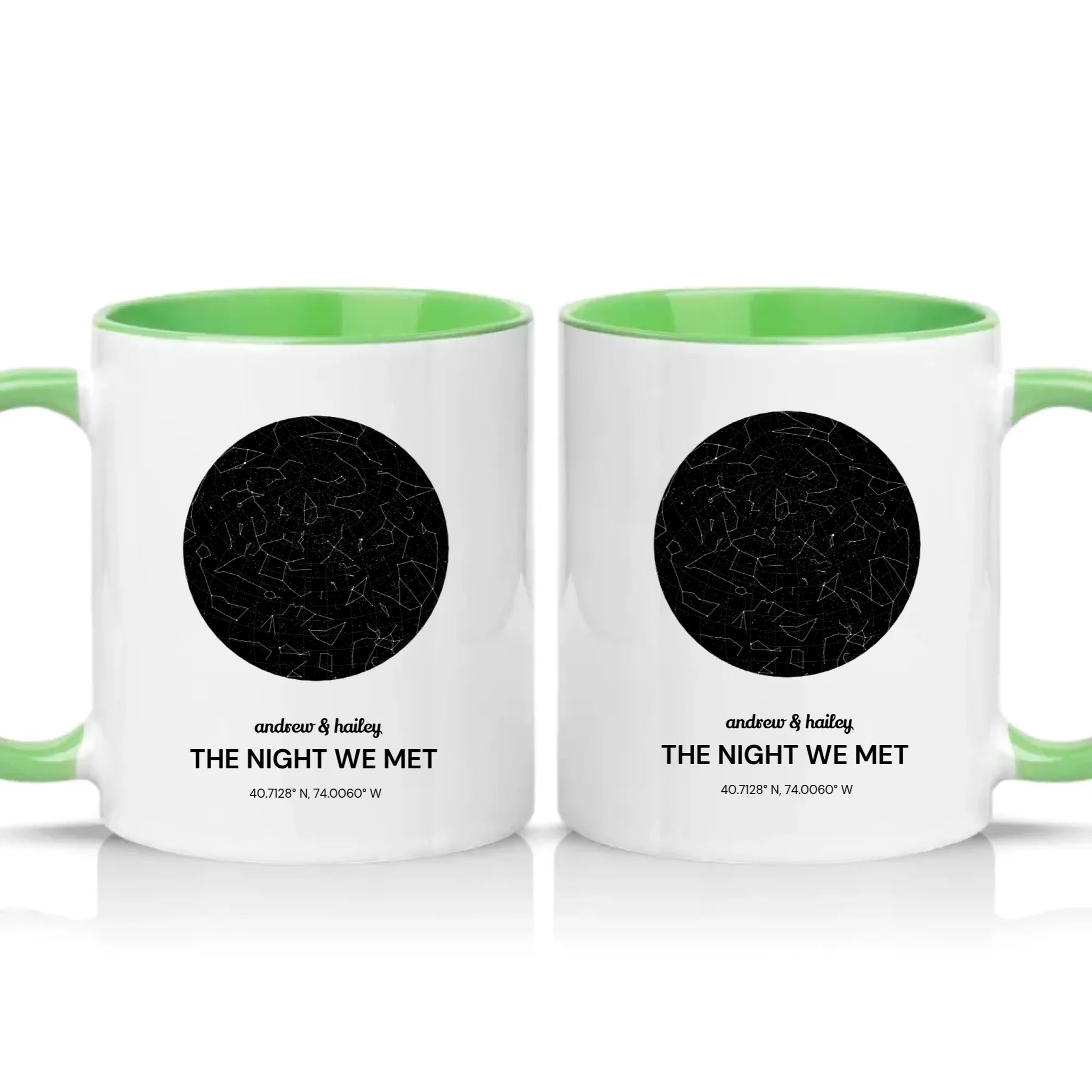 Two Tone 11oz Mug Green