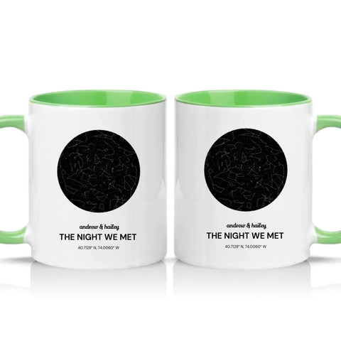 Two Tone 11oz Mug Green