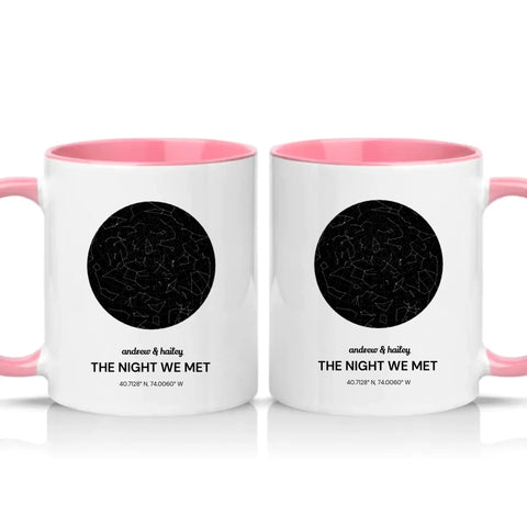Two Tone 11oz Mug Pink