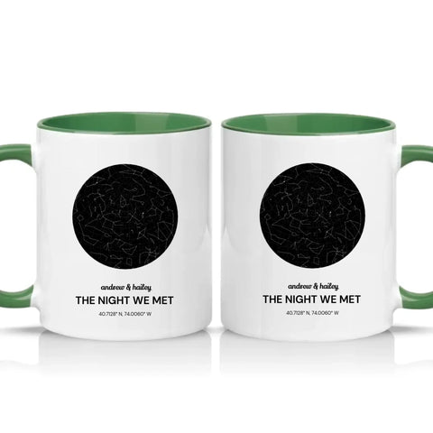 Two Tone 11oz Mug Racing Green