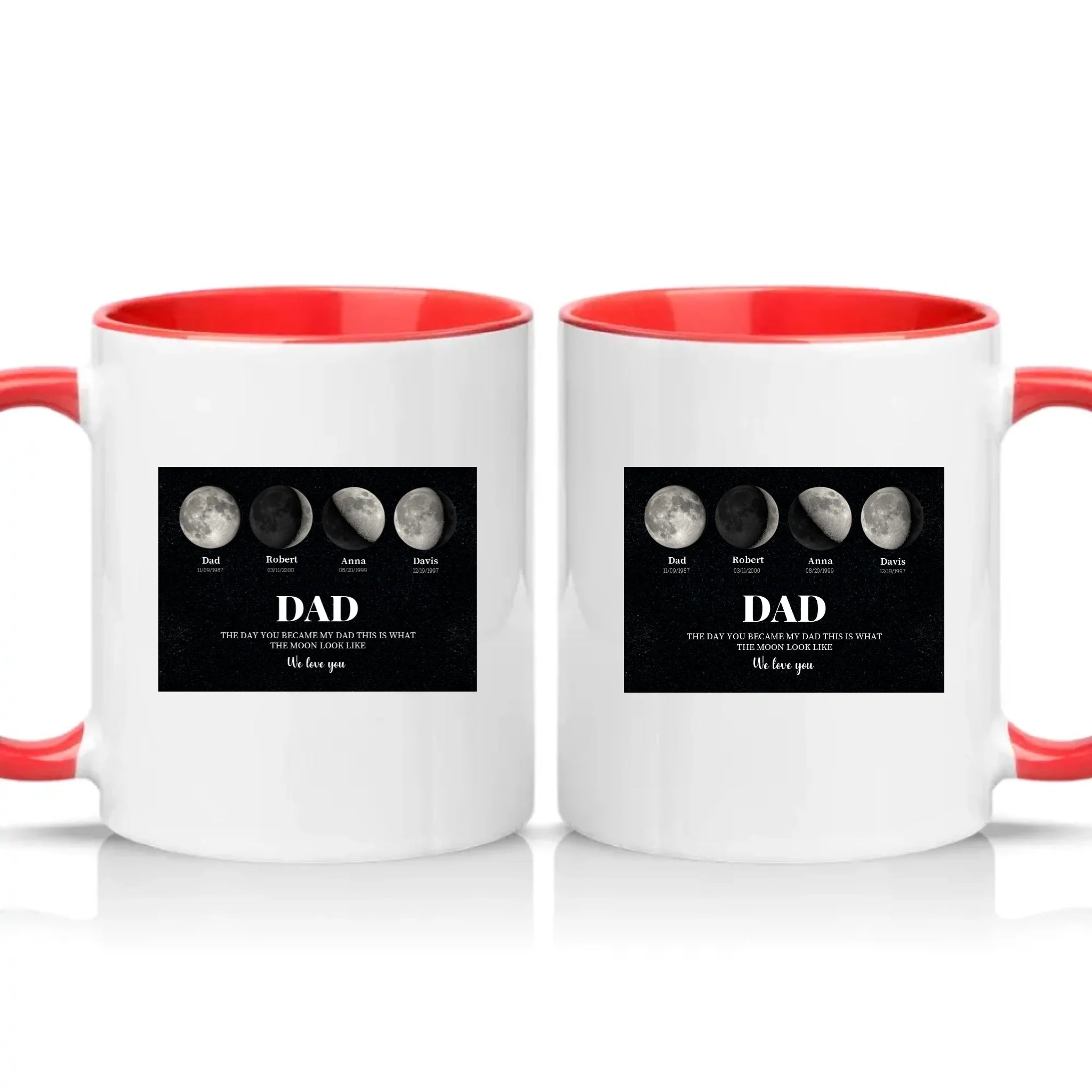 Two Tone 11oz Mug Red