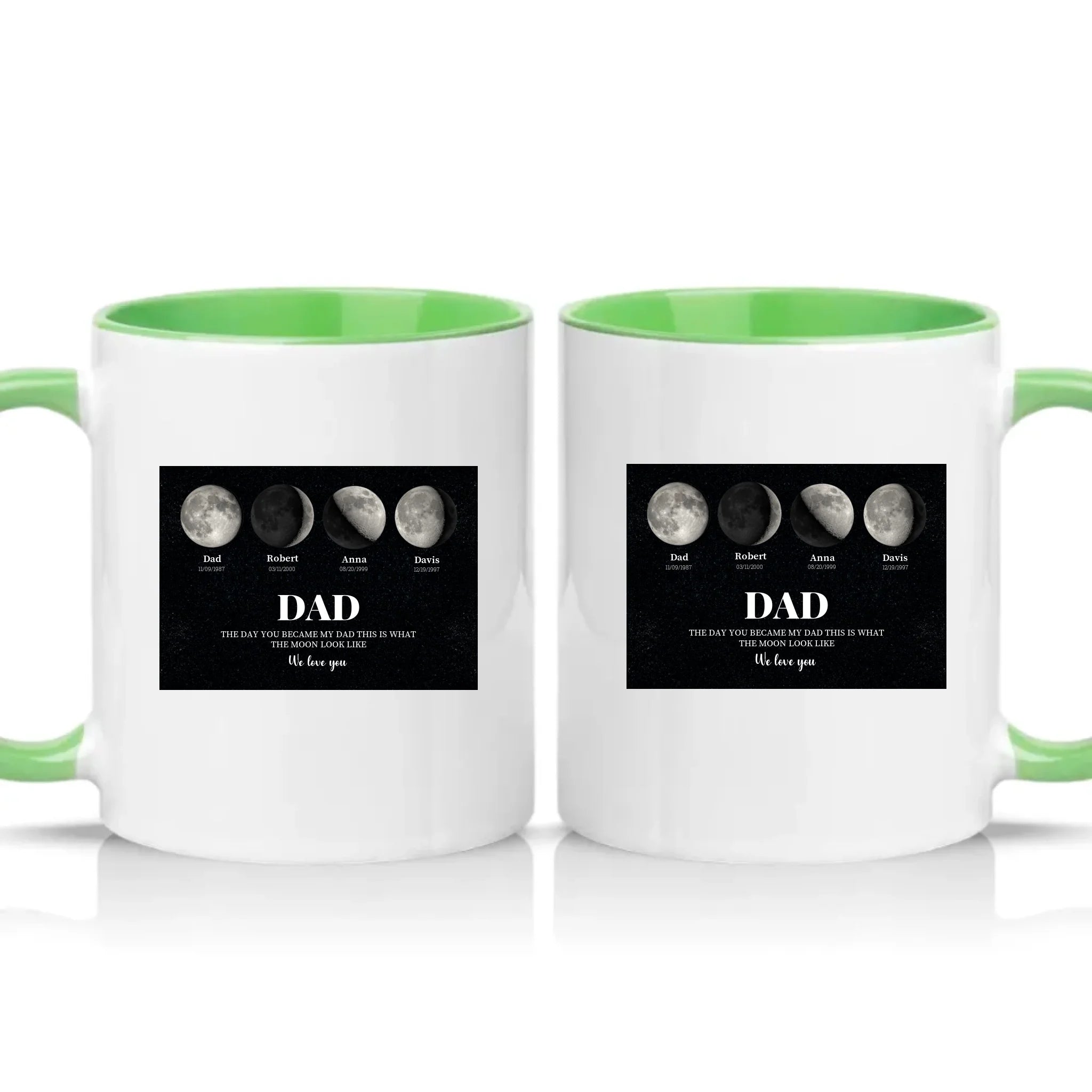 Two Tone 11oz Mug Green