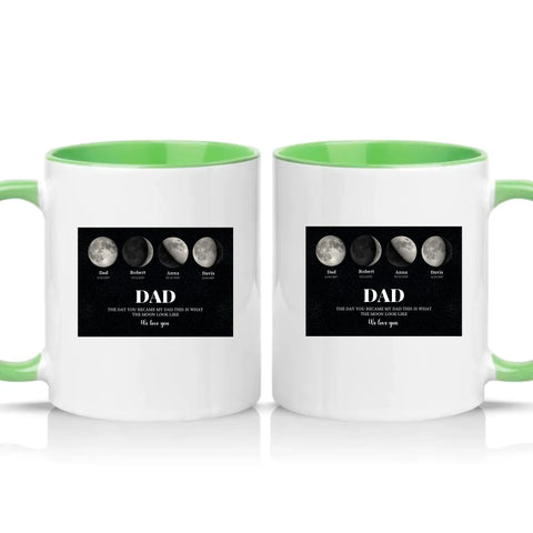 Two Tone 11oz Mug Green