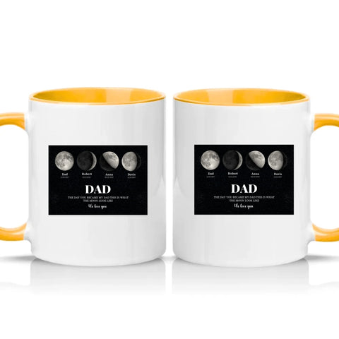 Two Tone 11oz Mug Golden Yellow