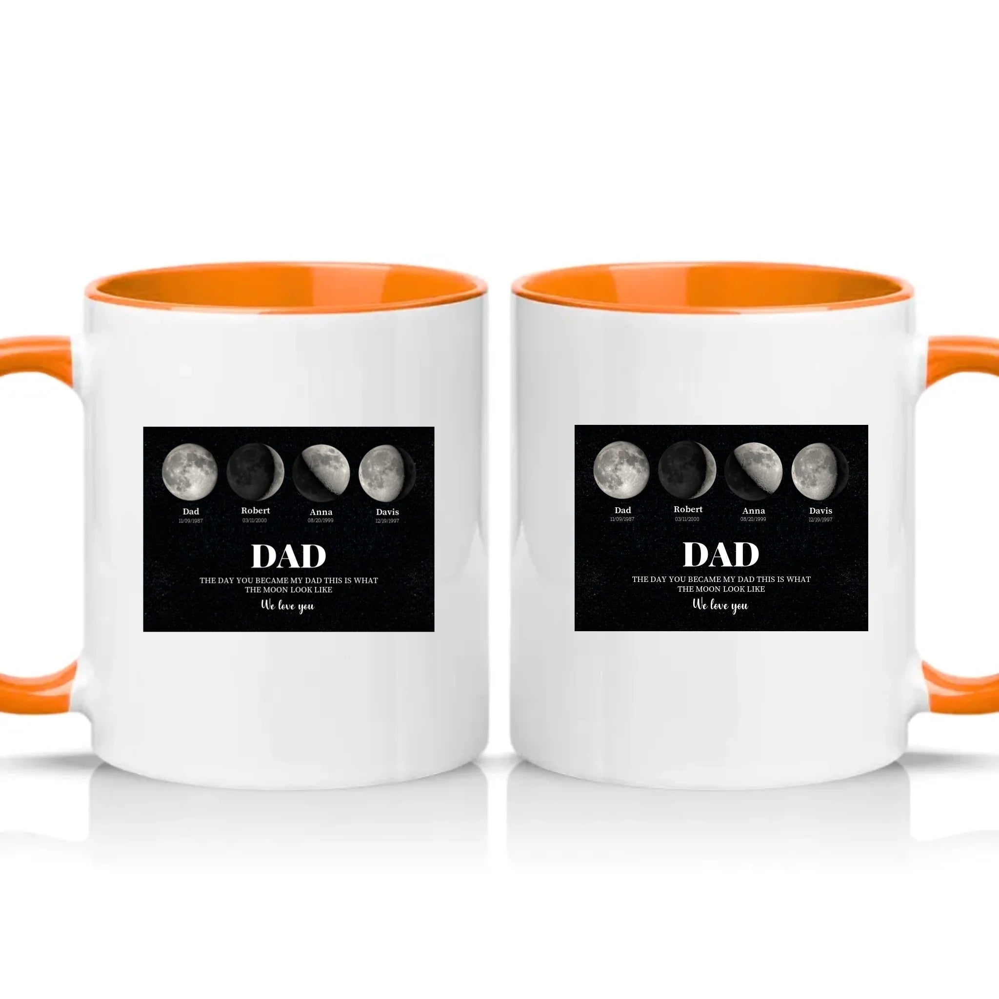 Two Tone 11oz Mug Orange