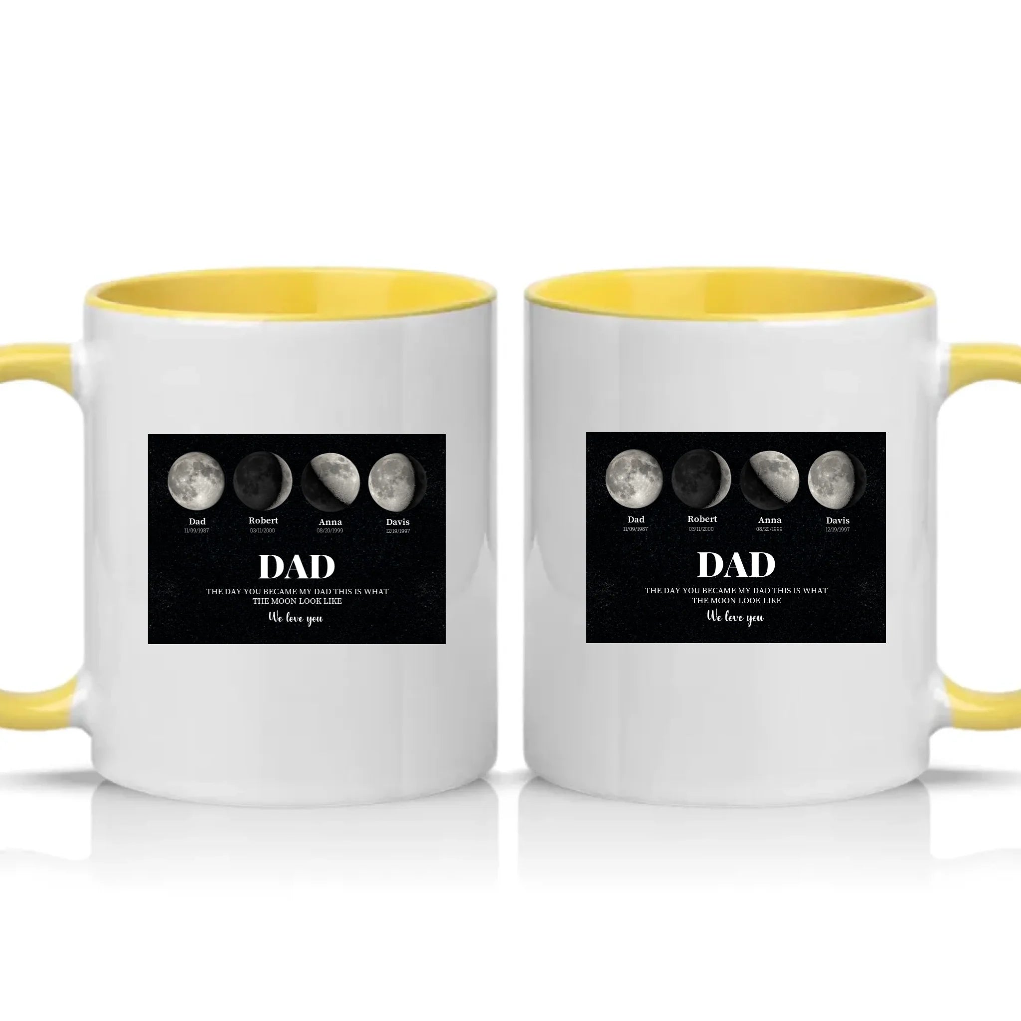 Two Tone 11oz Mug Yellow