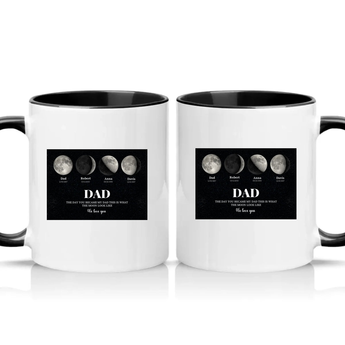Two Tone 11oz Mug Black