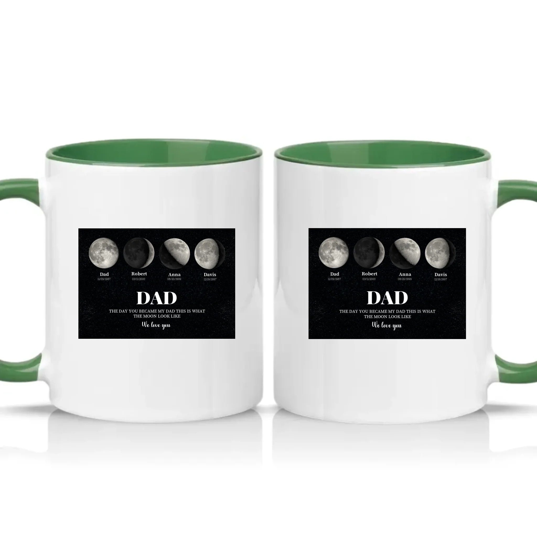 Two Tone 11oz Mug Racing Green