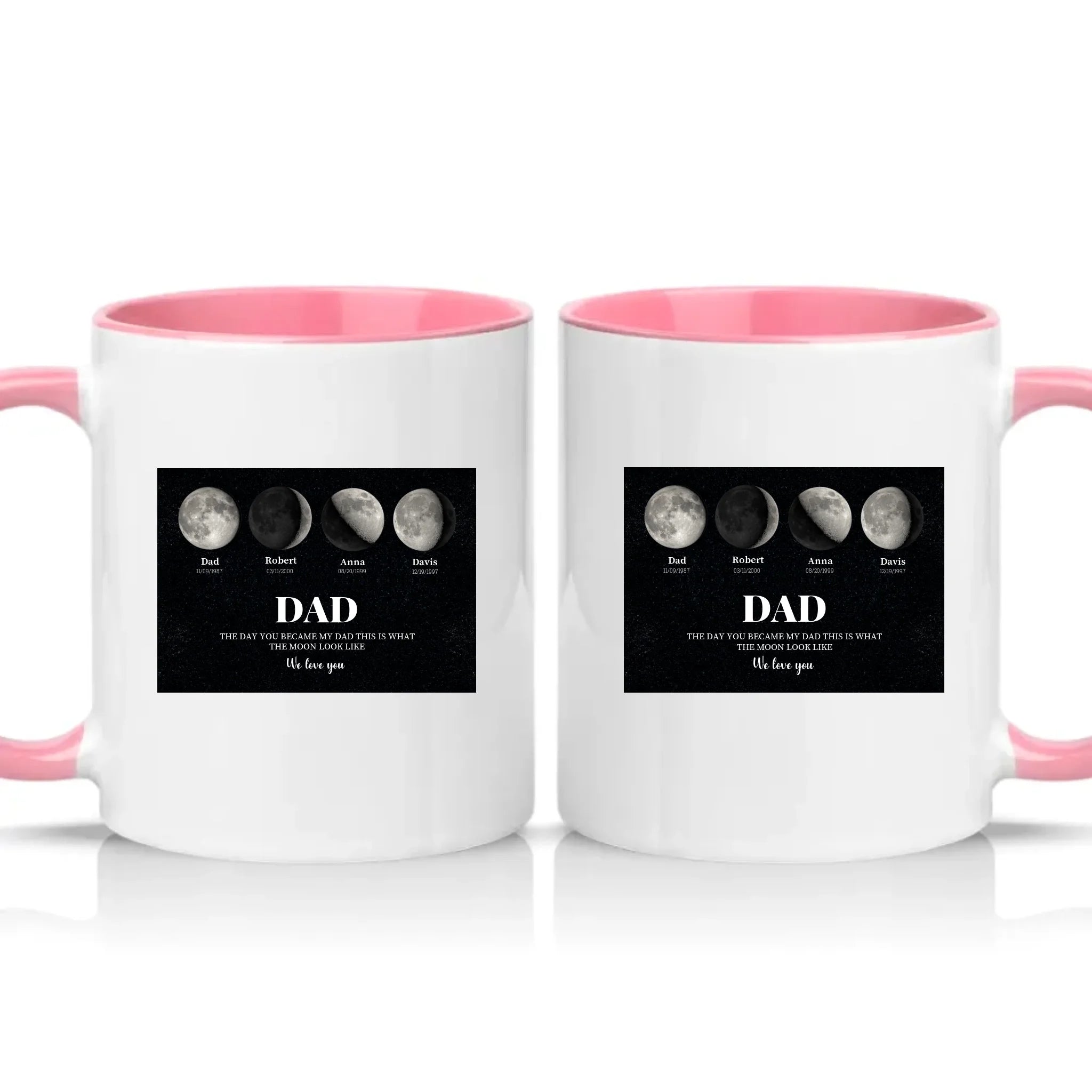 Two Tone 11oz Mug Pink