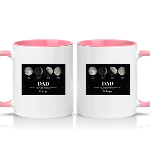 Two Tone 11oz Mug Pink
