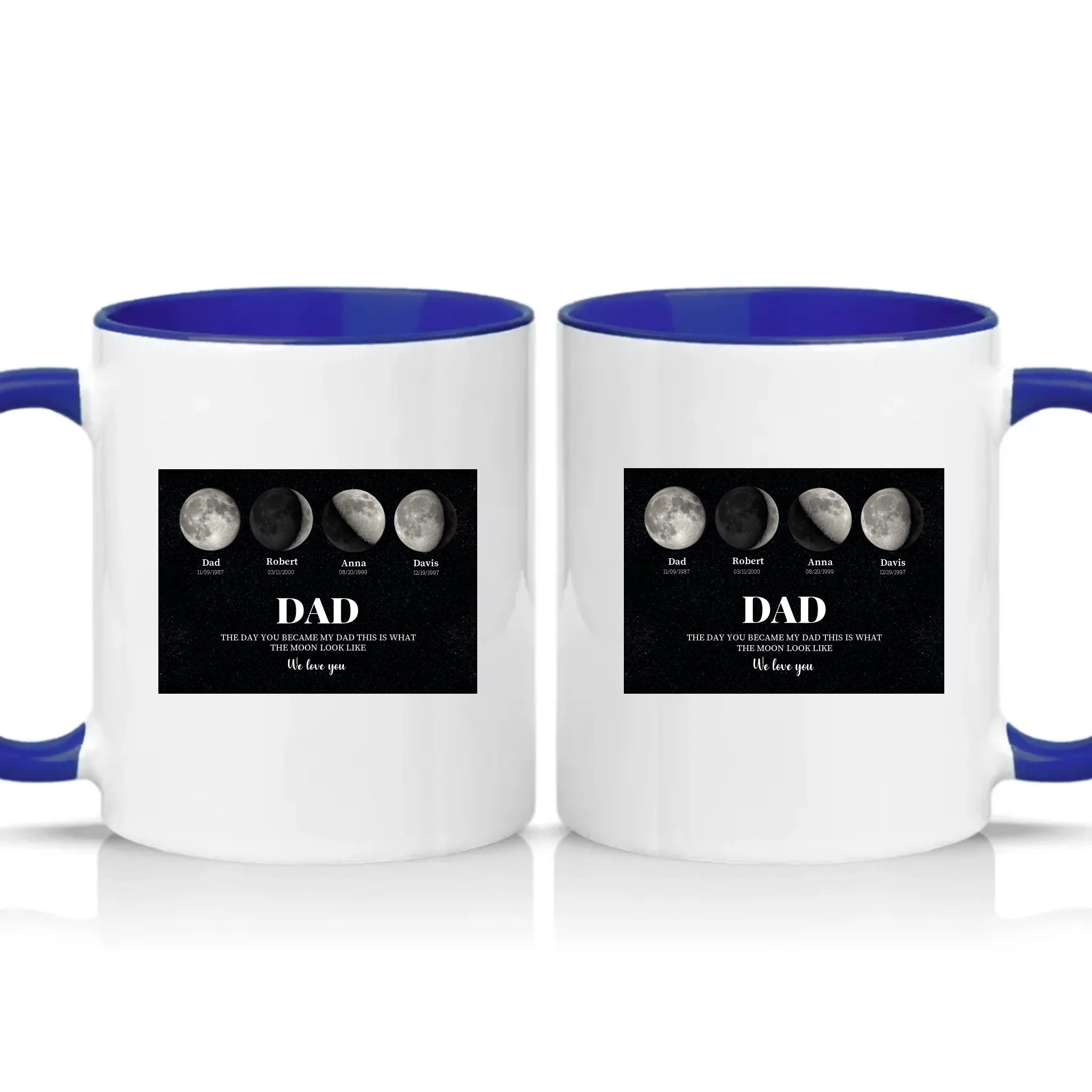 Two Tone 11oz Mug Dark Blue