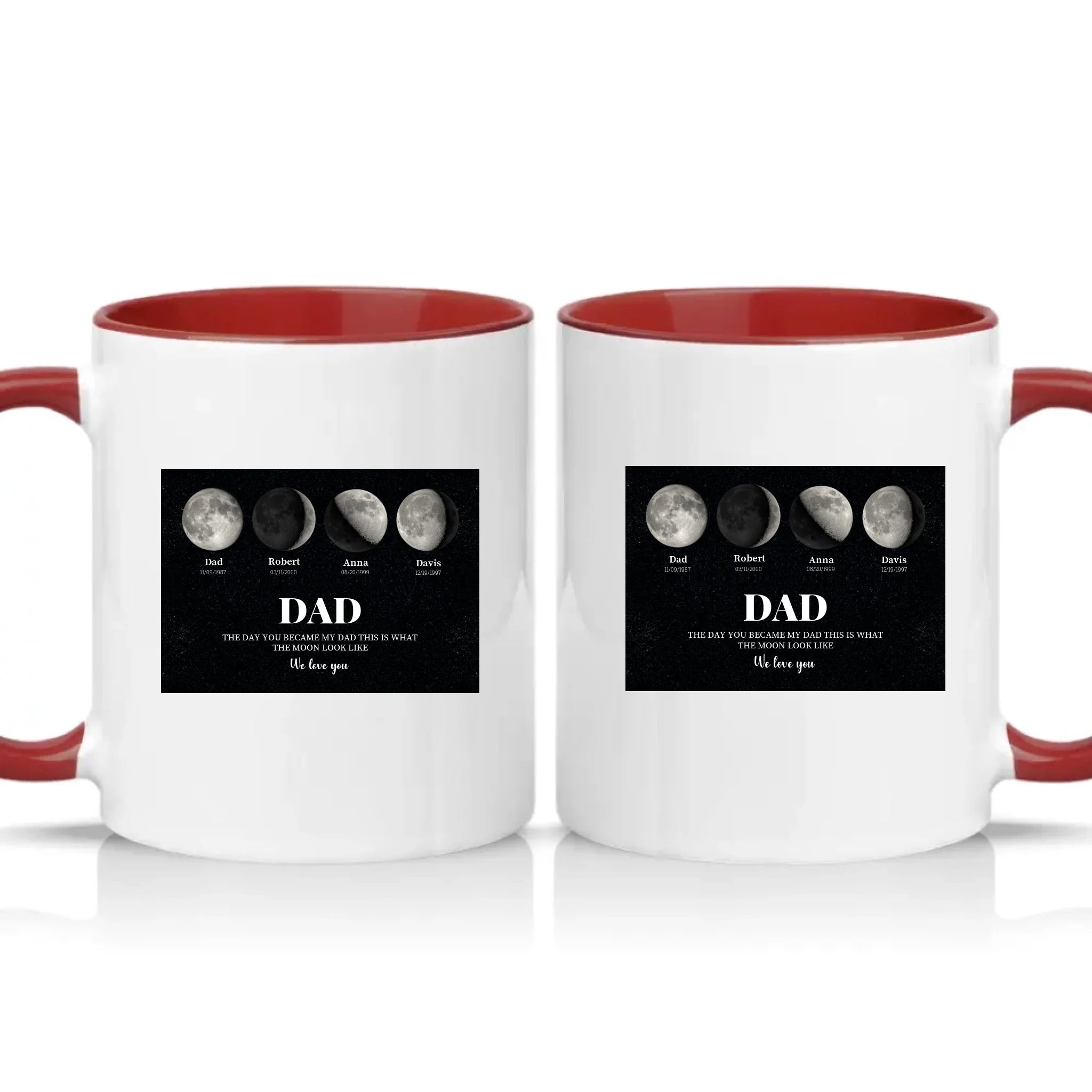Two Tone 11oz Mug Burgundy