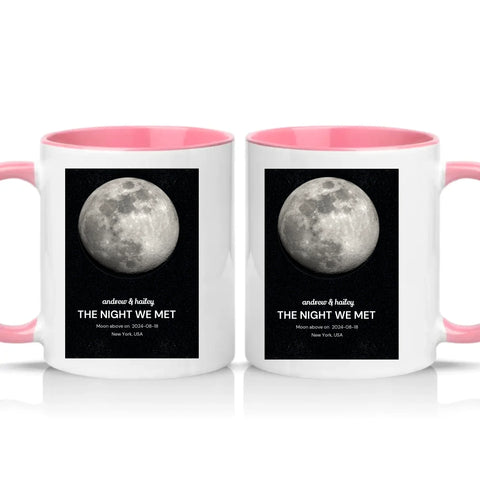 Two Tone 11oz Mug Pink