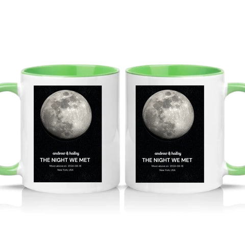 Two Tone 11oz Mug Green