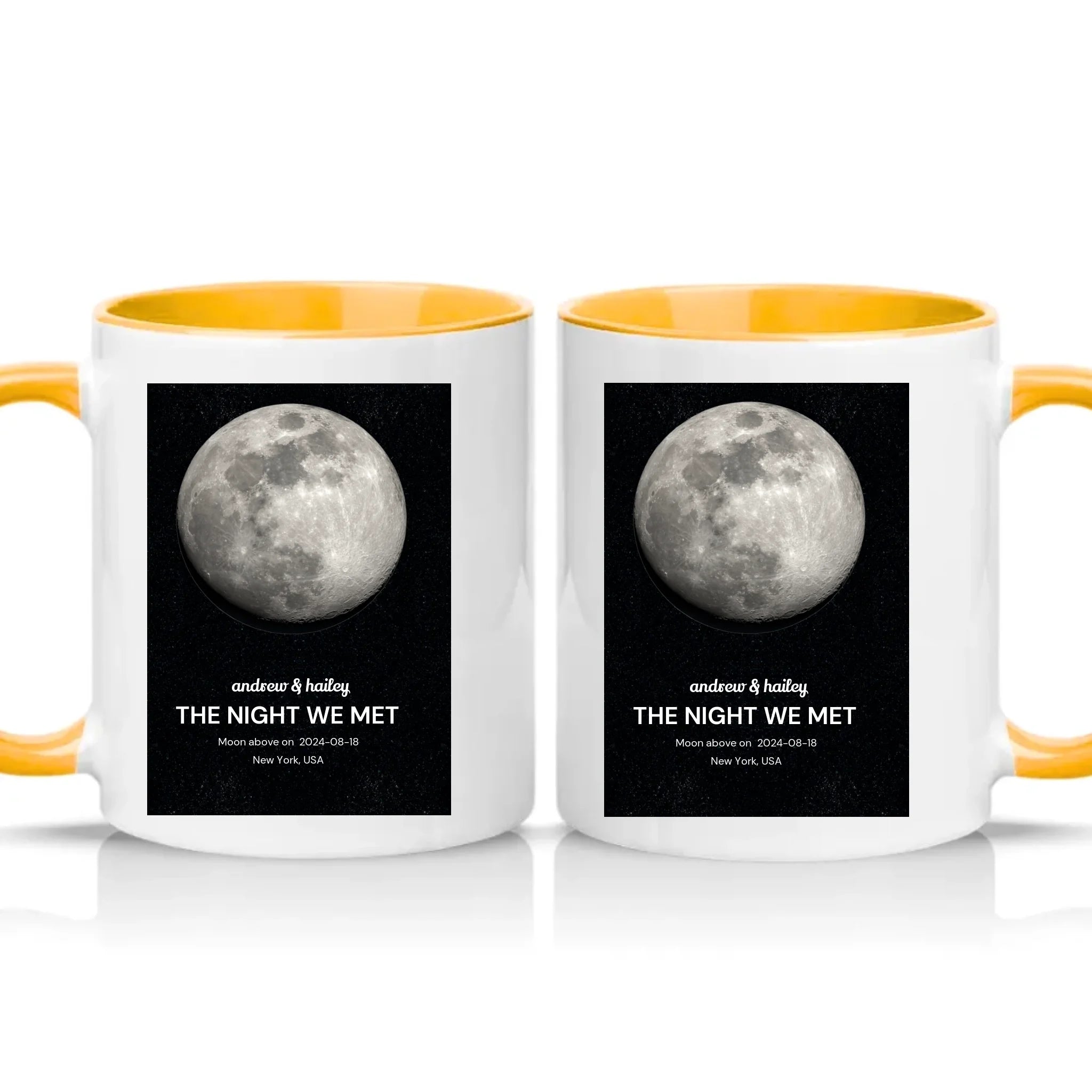 Two Tone 11oz Mug Golden Yellow