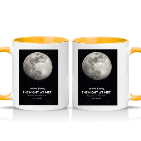 Two Tone 11oz Mug Golden Yellow