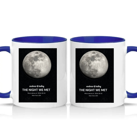 Two Tone 11oz Mug Dark Blue